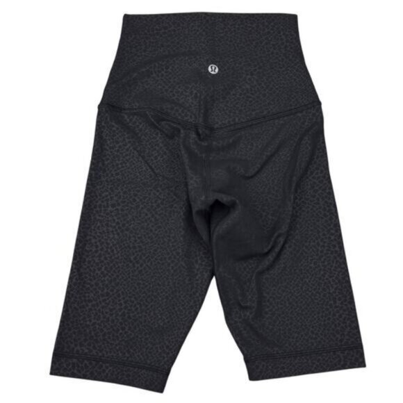 Lululemon Align Super High Rise Short 10" In Formulate Emboss Black Size 2 - Picture 6 of 8